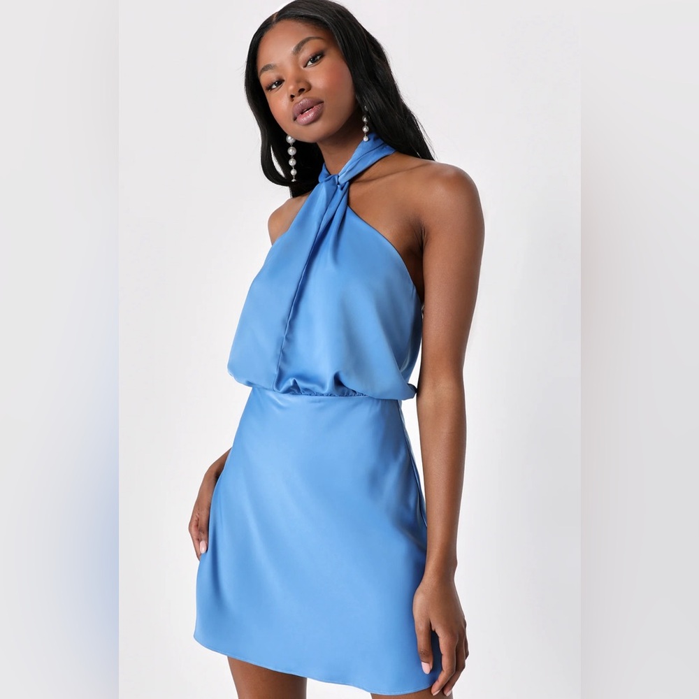 Lulu’s blue mini dress MUST GO THIS WEEK